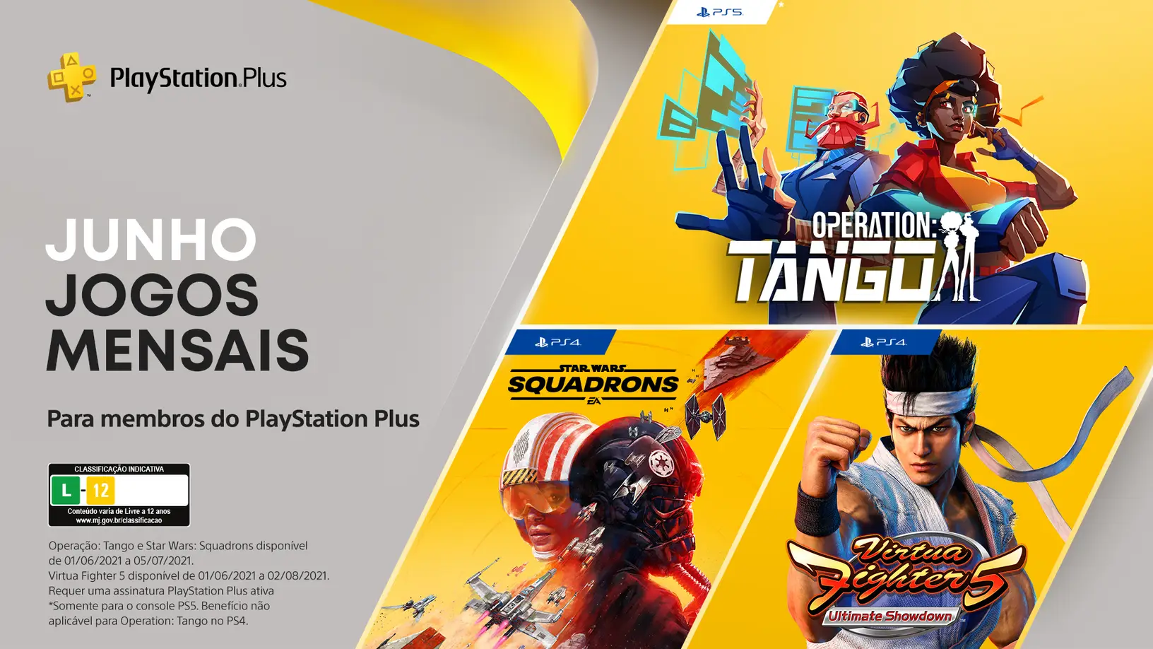 Operation: Tango, Virtua Fighter 5: Ultimate Showdown e Star Wars Squadrons  são os jogos gratuitos da PS Plus em junho de 2021